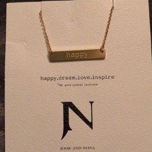 Jook & Nona “Happy” necklace